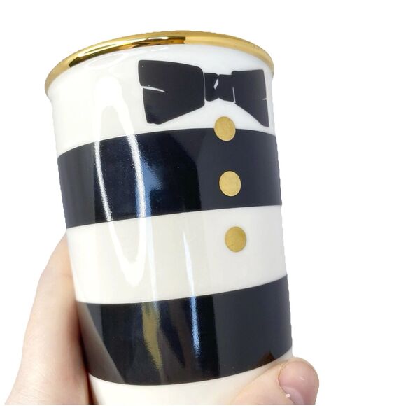 2013 Starbucks Alice + Olivia Tuxedo Tutu Ceramic Travel Mug Cup 12oz Dancer - Picture 7 of 11